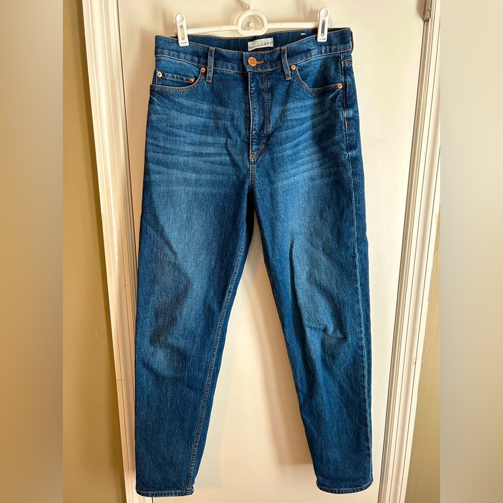 LOFT high waist boyfriend jeans